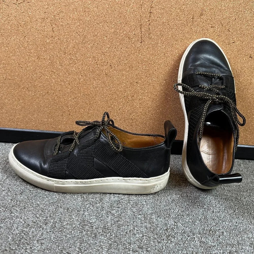 By Marlene Birget Black Leather Sneakers in Womens EU 37 / US 6.5